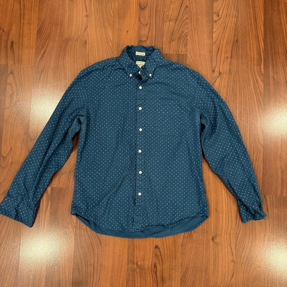J. Crew Men's Blue Navy Shirt